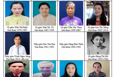 Lãnh đạo tổ chuyên môn các thời kỳ